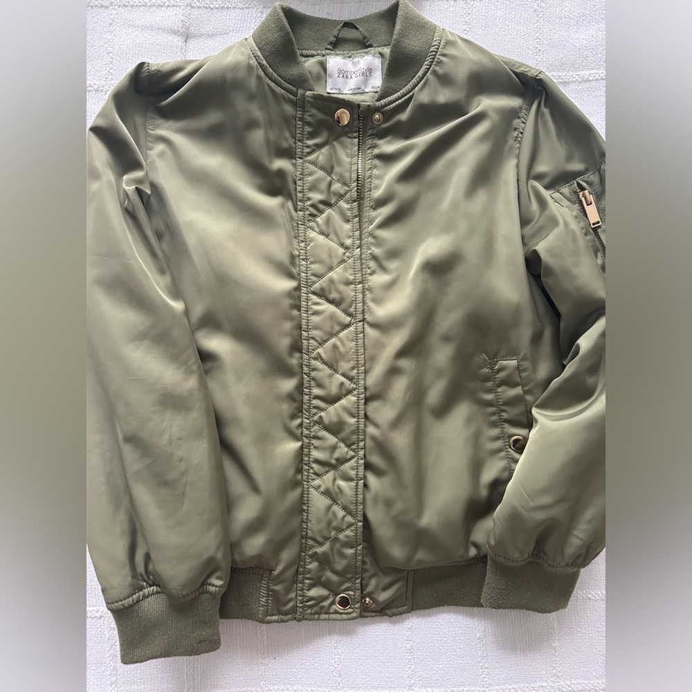 Olive Green Bomber Jacket